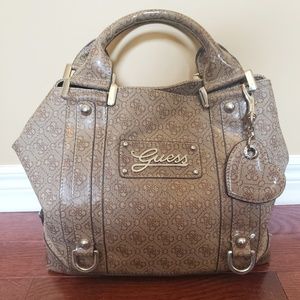 Guess Beige Satchel. Good Condition.